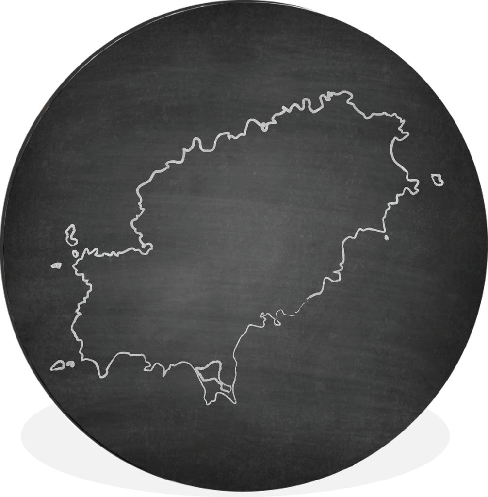 MuchoWow - Wand Bild - Wohnzimmer - Runde Bilder - Alubilder - Kunst für zu Hause - Aluminium - Wanddekoration