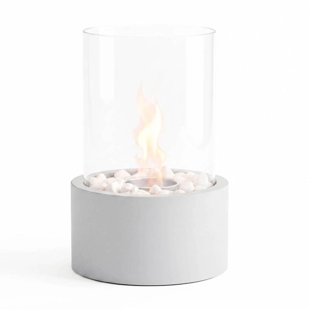 Housevitamin Tafelhaard - Rond - Koelgrijs - 18x18x26,5 cm Productafbeelding 