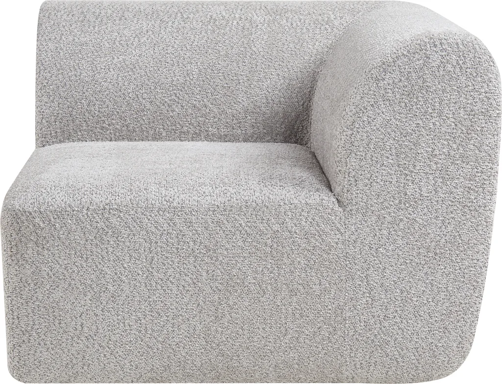 Aménagez votre salon avec le canapé modulable Hurvas d'angle gris 108 cm