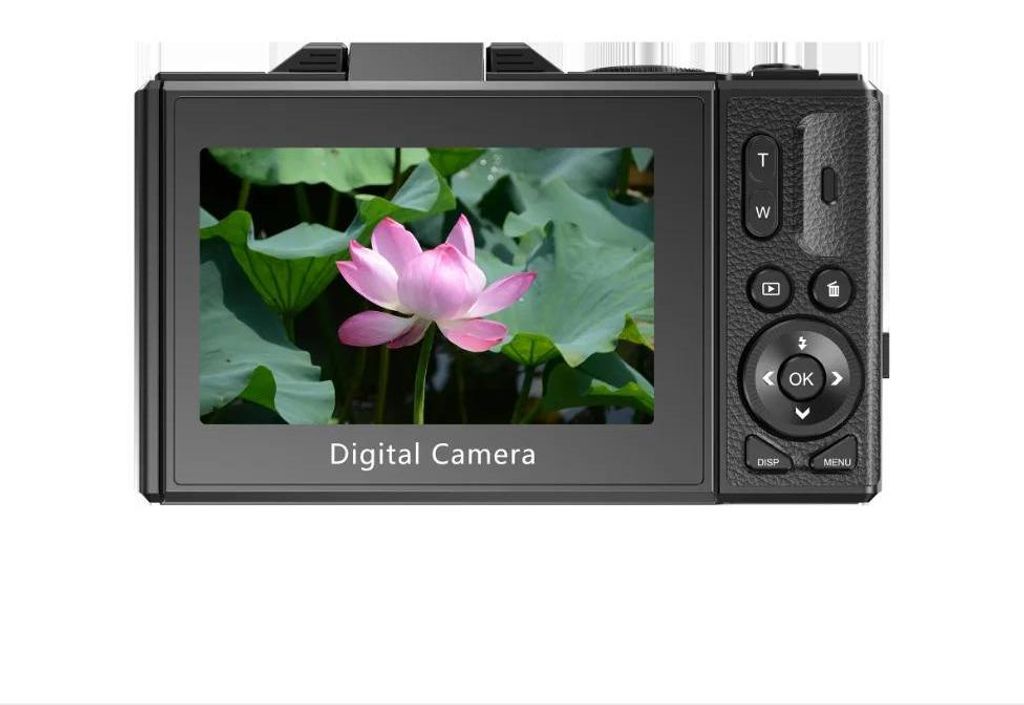 Digitalkamera - Vlogging-Kamera - 64 MP, 7,6 cm Touchscreen, 18x Zoom, WLAN, 64 GB SD-Karte - Schwarz