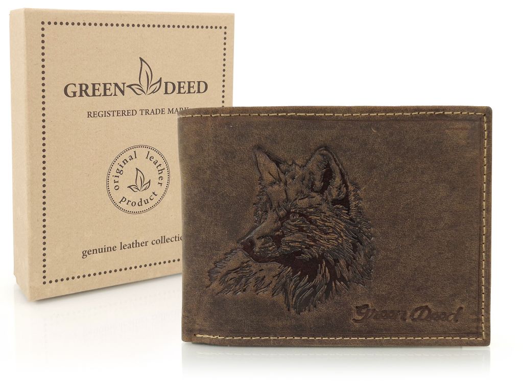 GREEN DEED, Geldbörse Herren, Portmonee Leder, Geldbeutel, Produktbild 