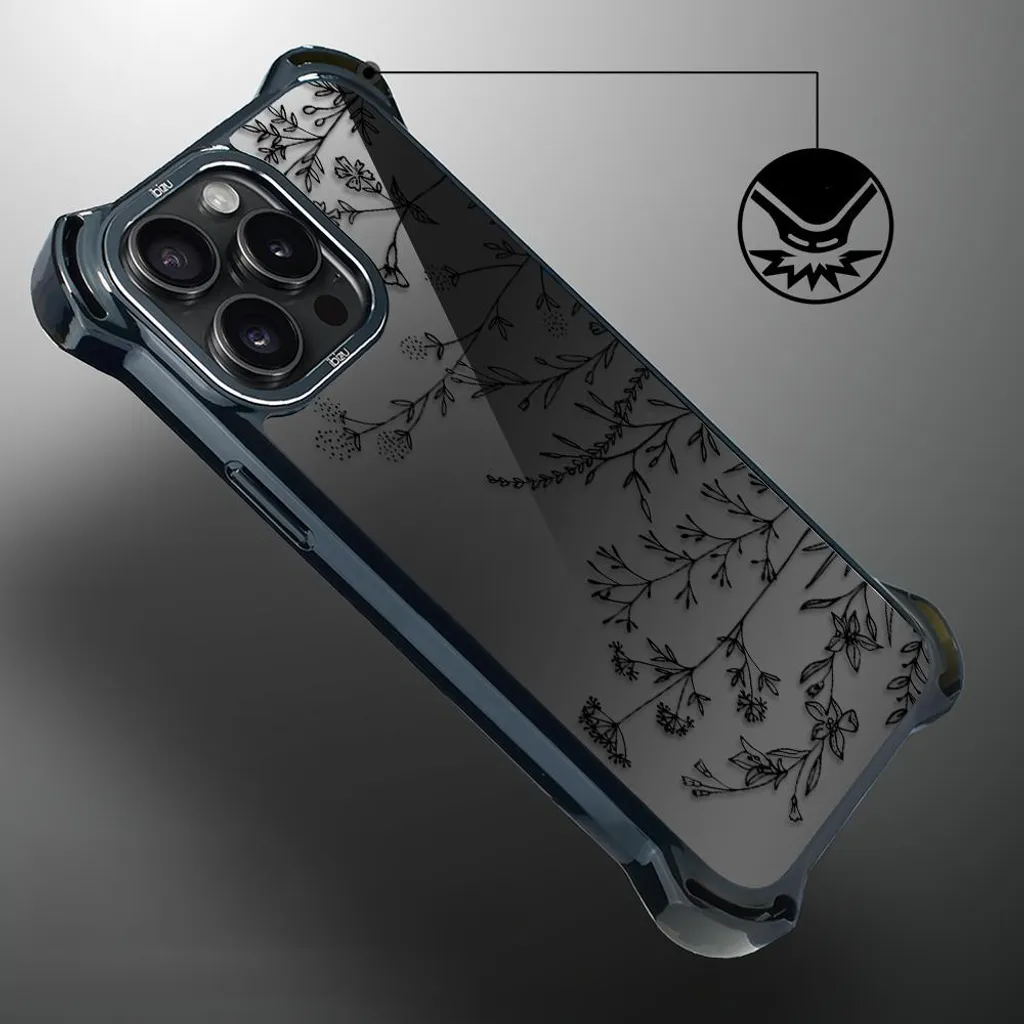 Housse iPhone 14 Pro Max IBIZU DropGuard Ultra MagSafe Midnight Flowers
