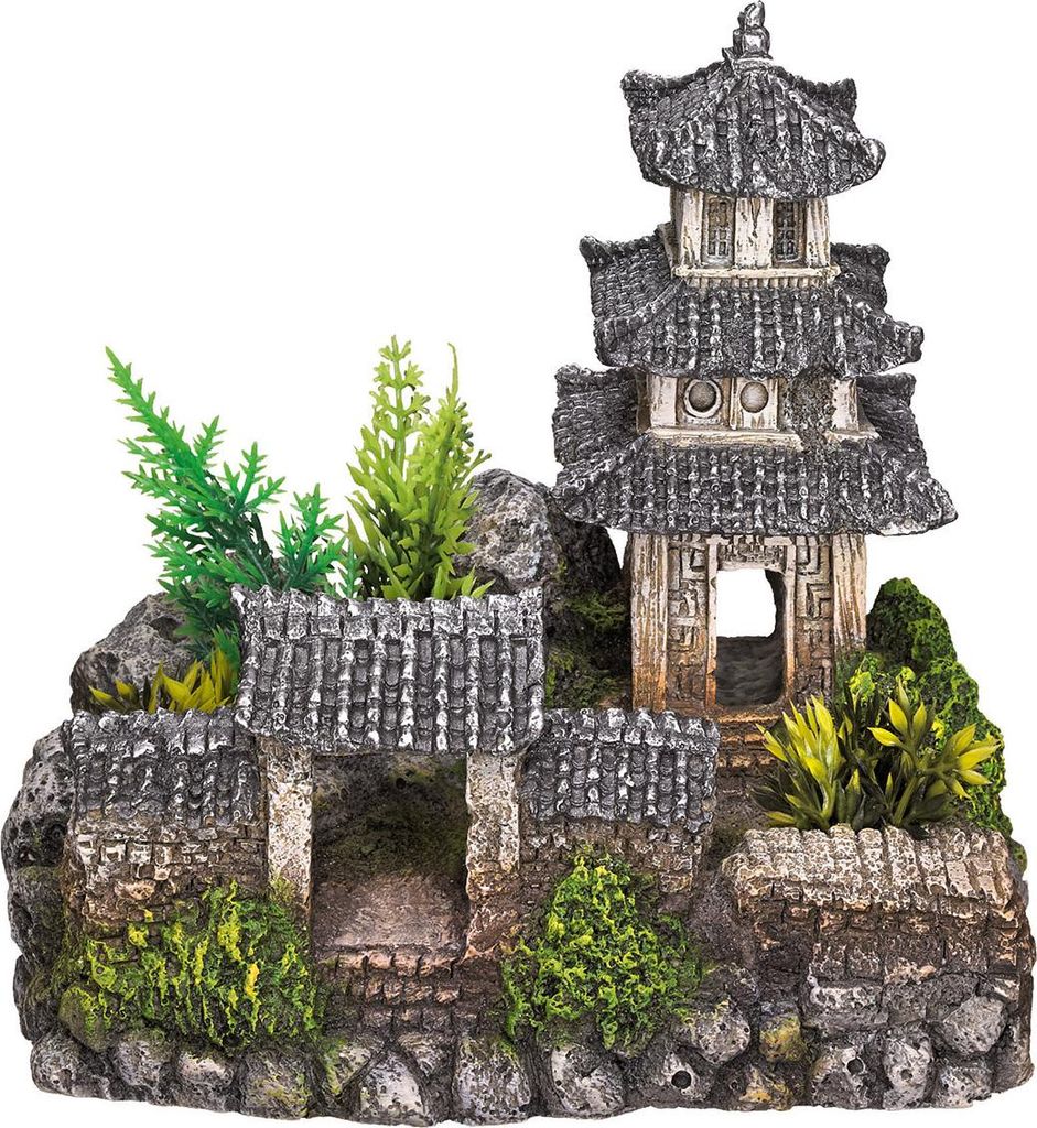 Nobby Asiatischer tempel, Cremefarben, Grün, Grau, Produktbild 