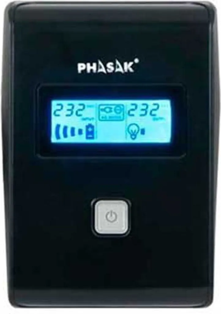Onduleur Phasak 850 VA LCD interactif format tour avec 2 sorties - 2