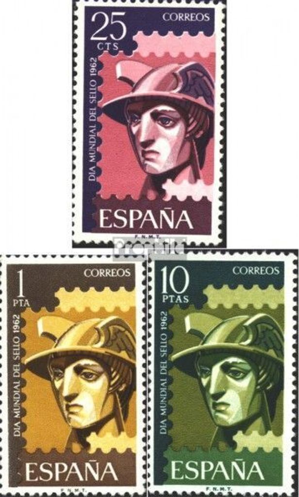 Briefmarken Spanien 1962 Mi 1318-1320 (kompl.Ausg.) Produktbild 