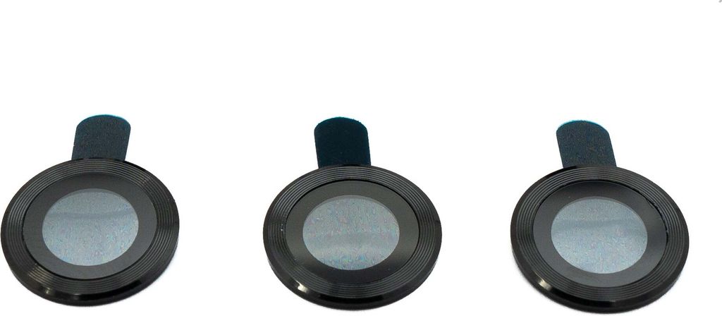 Kamera Schutz Linse Objektiv Abdeckung Glas für iPhone 11 Pro + Max Schwarz