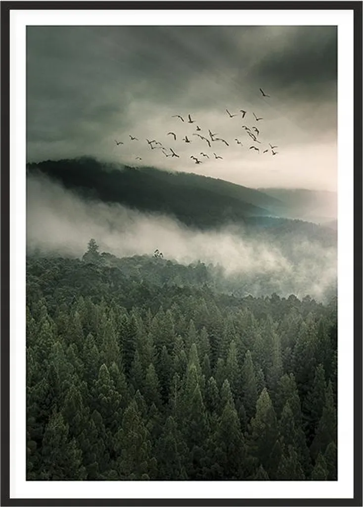 Poster Incorniciato Montagne P2017 53x73cm | Arredo Moderno Nature