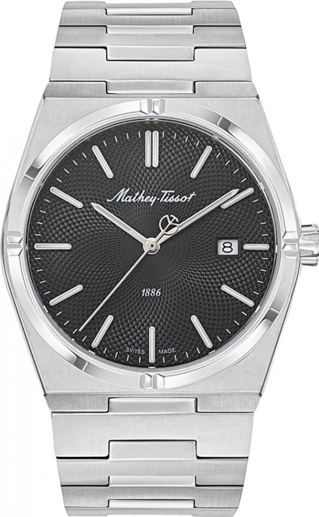 Montre Homme Classique en Acier Inoxydable Argenté - Mathey-Tissot H118AN