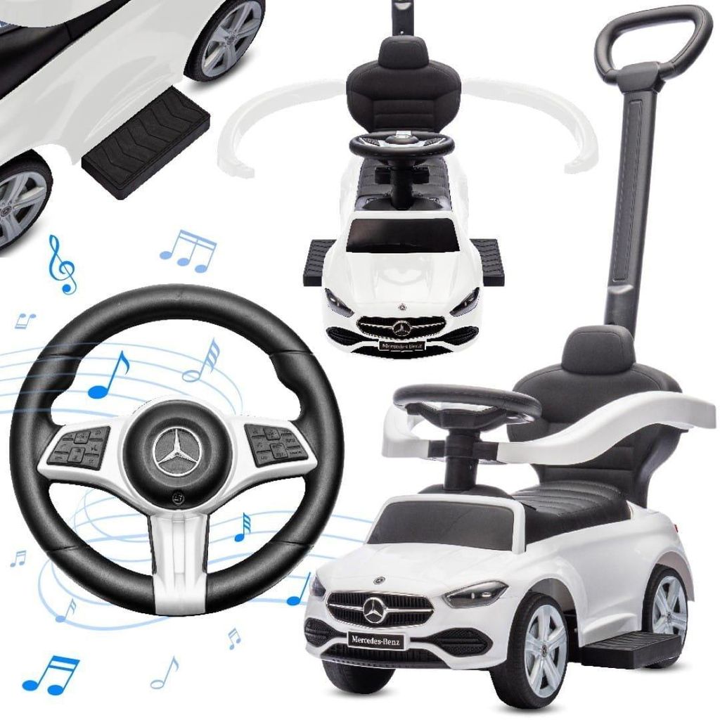 Voiture bébé Mercedes Classe C blanche Sun Baby Image du produit 