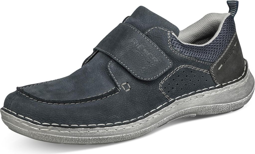Rieker Slipper - Blau Veloursleder Größe: 41 Normal Produktbild 57