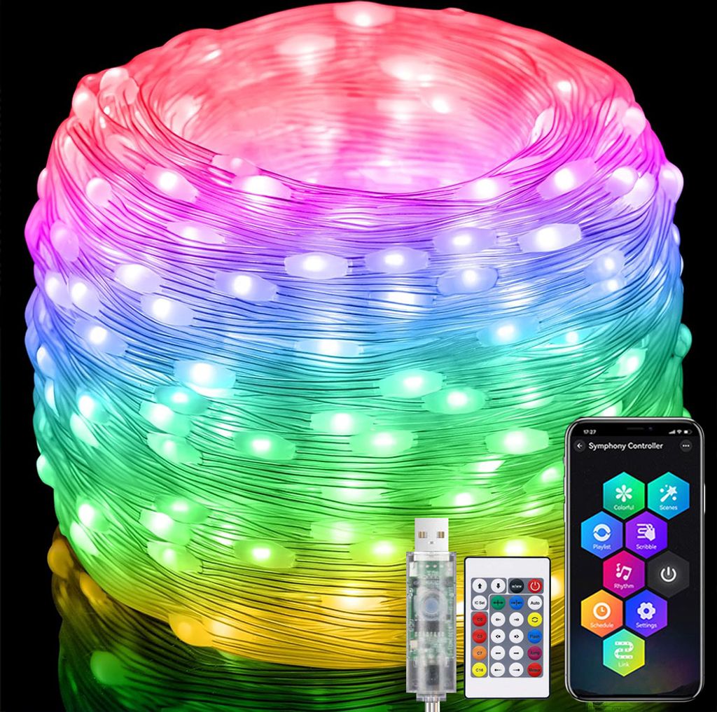 GOPLUS LED Lichtschlauch 20m Warmweiß – 720 LEDs, Wasserdicht, 15.000 Std. – Für Innen & Außen, Dekoration Für