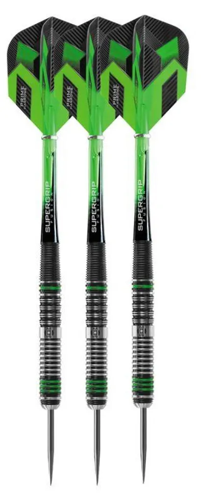Jeu de fléchettes en acier 26g Harrows Veridian grip antidérapant