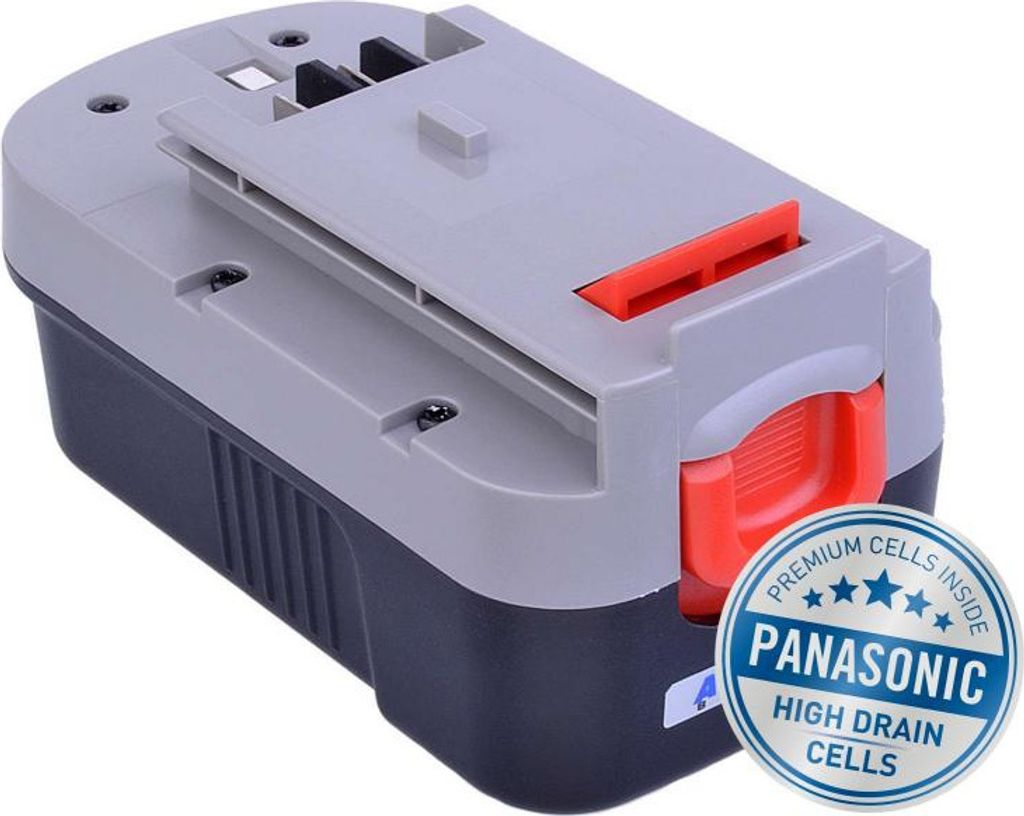 Baterie Avacom pro aku Black & Decker A1718 Ni-MH 18V 3000mAh, články Panasonic - neoriginální