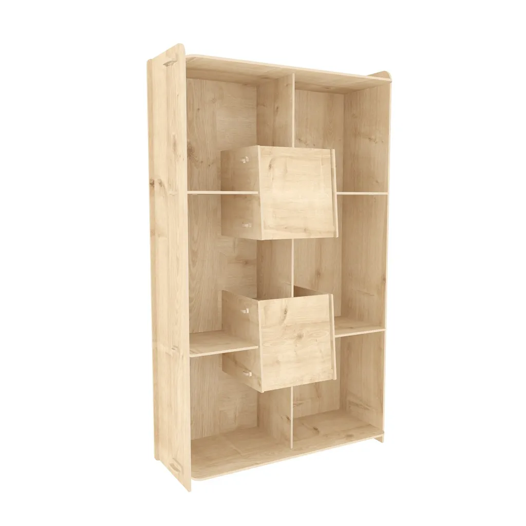 Bibliothèque Pana chêne 83 cm : gagnez de la place avec style et solidité - 5