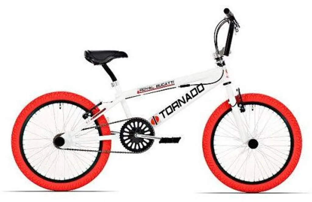 Vélo Tornado 200022 Freestyle avec Pneus Rouges et Cadre 20 pouces