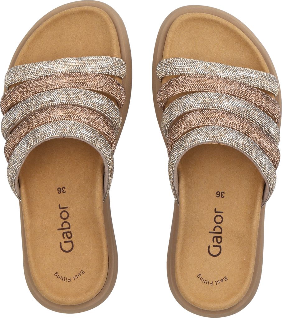 Gabor Klassische Pantoletten Damen 31373838333939 Gold 38 Produktbild 54