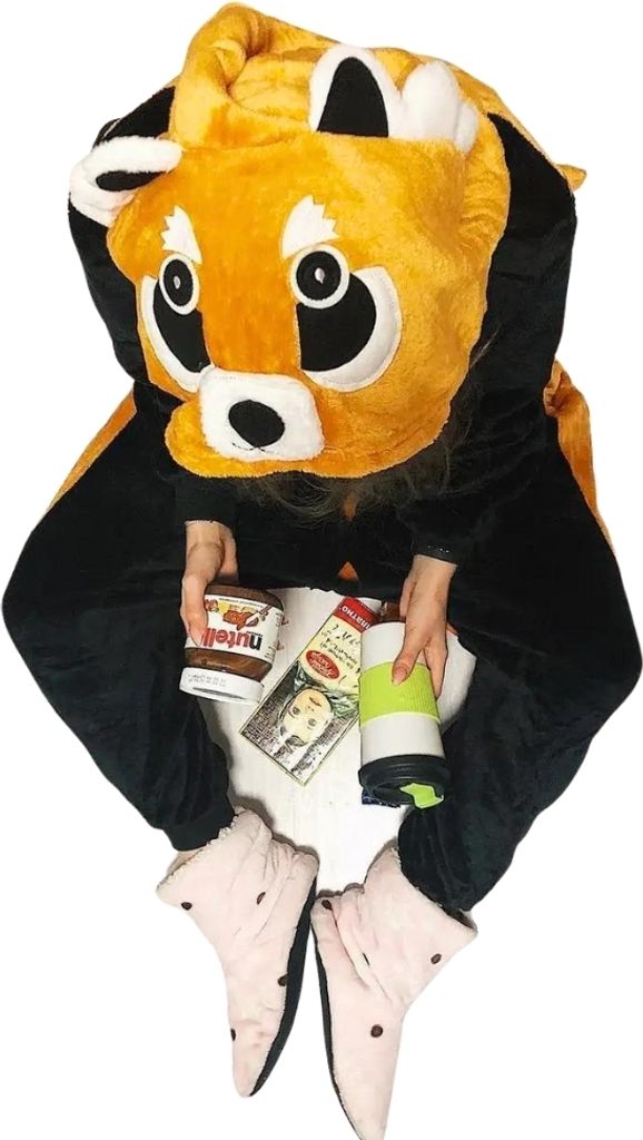 Piżama Onesie Kigurumi Kostium Przebranie Ruda Panda M: 155 Zdjęcie produktu 5
