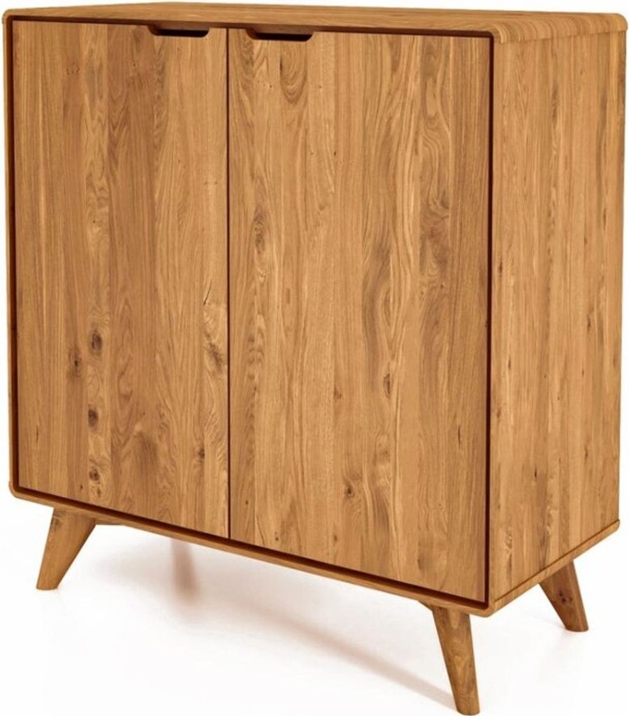 Kommode Gerg aus Wildeiche massiv 90x40x92 cm mit 2 Türen