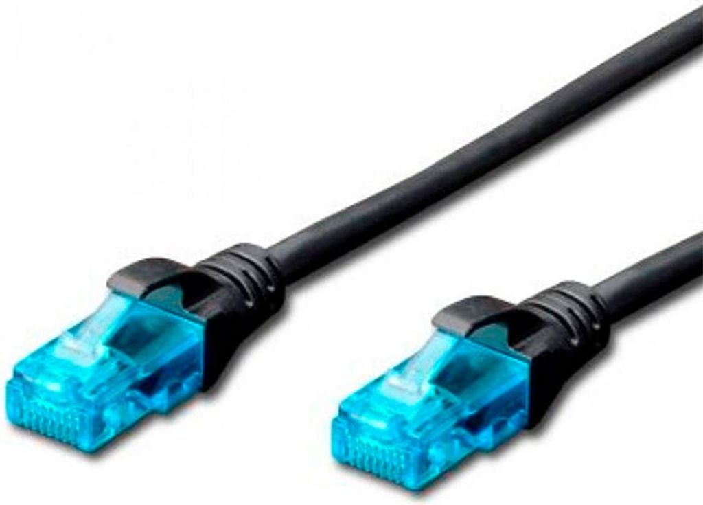 Ewent Netzwerkkabel IM1159 Cat5e U/UTP 2m Schwarz