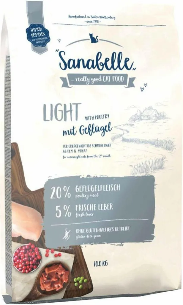 Bosch Sanabelle Light 10kg : Croquettes Équilibrées pour Chats Adultes