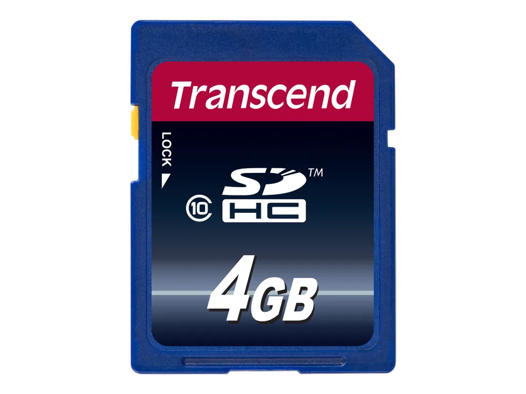 Carte SD 4GB Transcend idéale pour GPS auto et chaînes hifi de salon