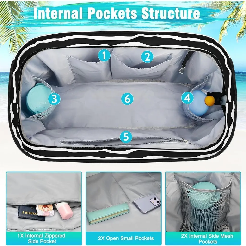 Borsa da Viaggio WACCET XXL: Leggera, Impermeabile e Pieghevole - 4