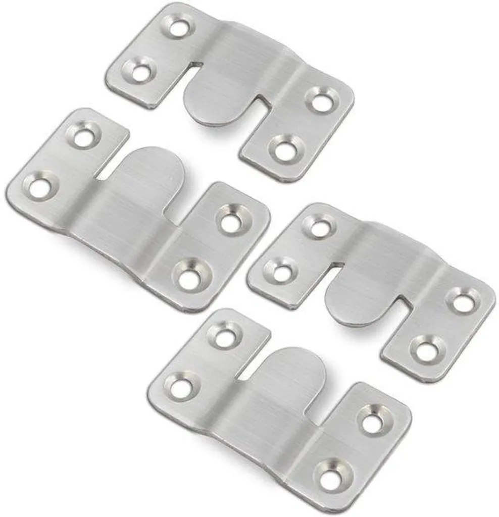 Suspension Inox 54 mm avec Pince Dissimulée et Crochet Verrouillable