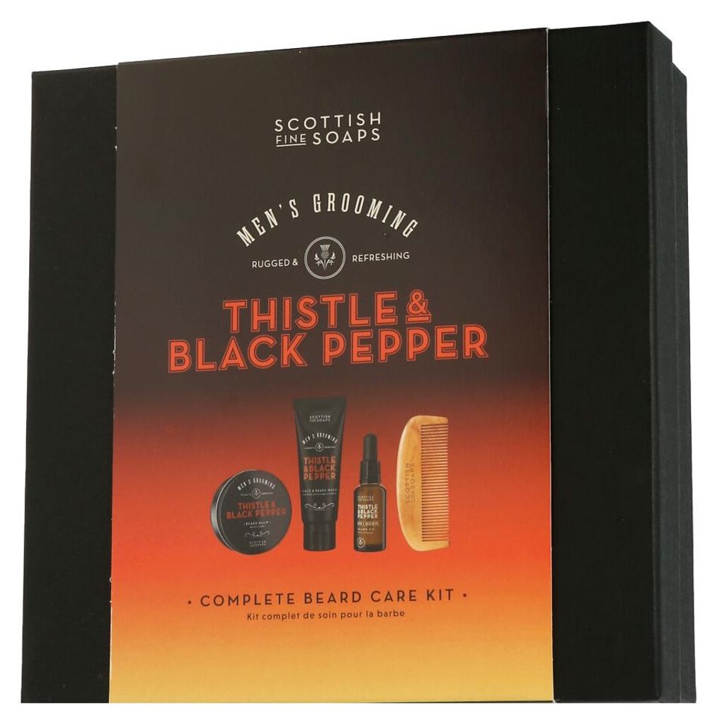 Scottish Fine Soaps Komplettes Bartpflege-Set Thistle & Produktbild 