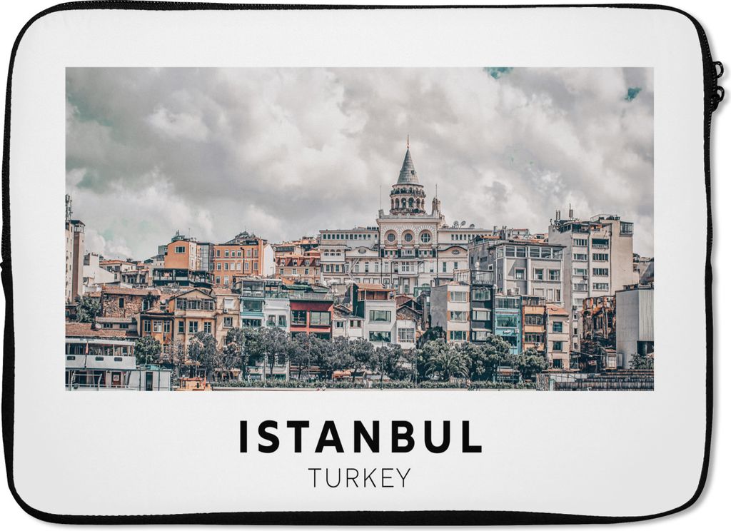MuchoWow Laptop Hülle 14 ZollIstanbul - Türkei - Architektur Laptoptasche - Laptoptasche - Stoßsicher - Schutzhaube