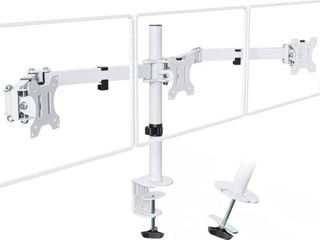 Support pour 3 écrans de 13 à 27 pouces - Support de table Image du produit 