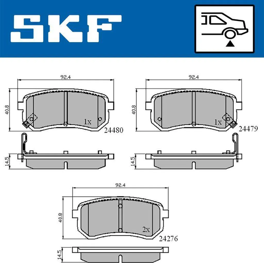 Fini les Bruits de Freinage : Plaquettes SKF pour Picanto et i10 OE