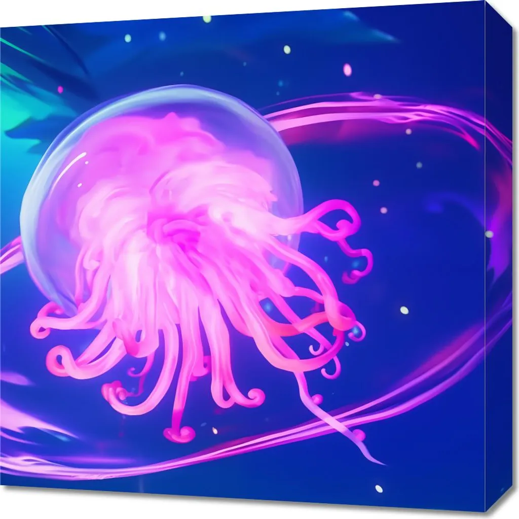 Medusa Neon LED Art 50x50 | Quadro Luminoso Smart Design Interni