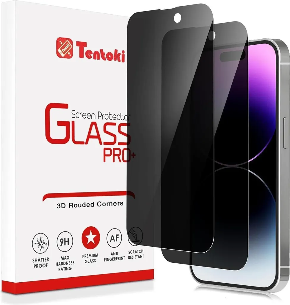 iPhone 14 Pro Max 6,7 pollici privacy vetro [2 pezzi] Anti-Spy Privacy 9H durezza