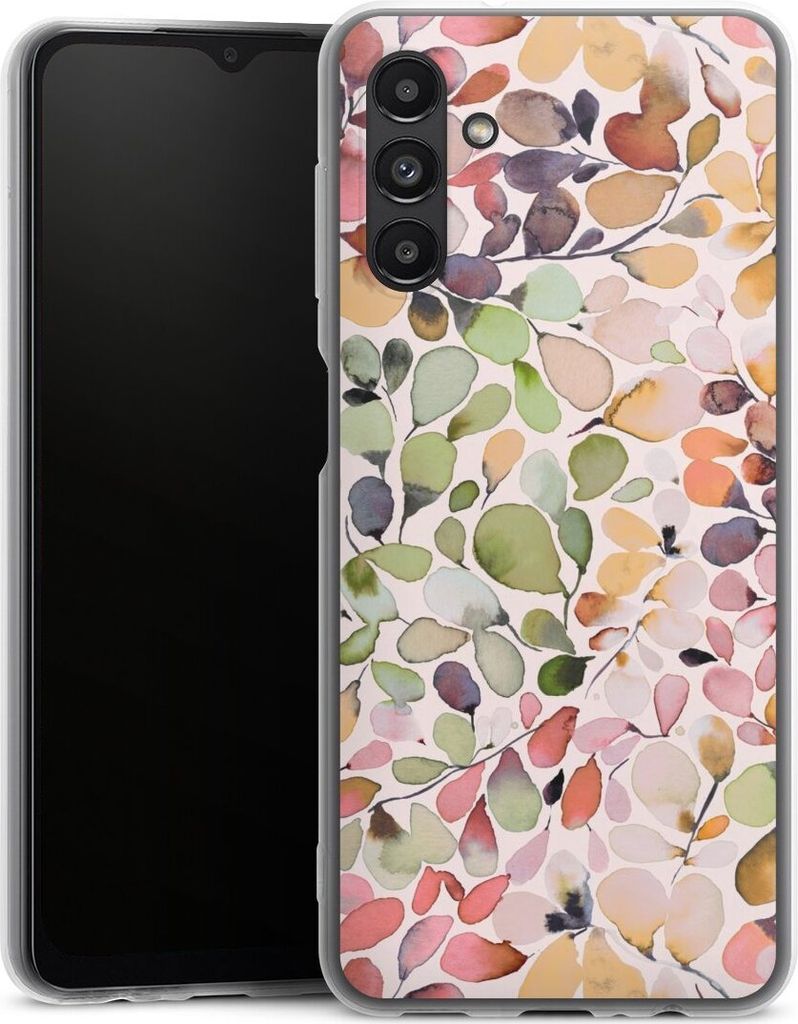 DeinDesign Slim Hülle für Samsung Galaxy A13 5G Silikon Case Ultra Dünn Handyhülle Muster Pattern Eukalyptus