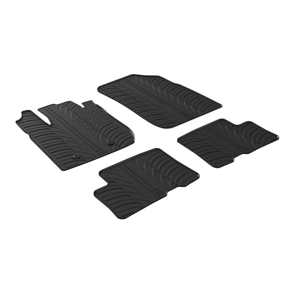 Maßgeschneiderte Gummifußmatten-Set kompatibel mit Dacia Duster 02/18>05/24