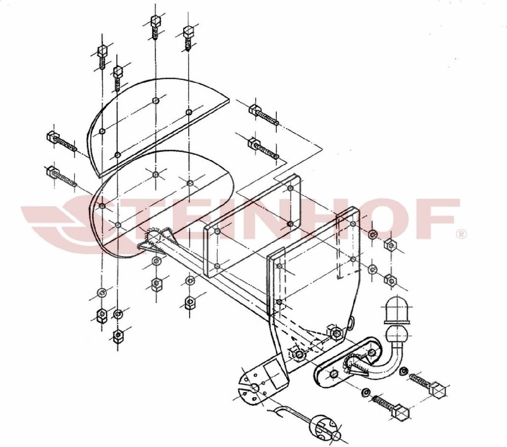 Z547397 Anhängerkupplung passend für OPEL Corsa B 1993-09/2000 starr
