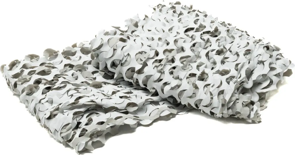 Filet de Camouflage Blanc et Gris 2,4x3m pour l'Affût Photographique