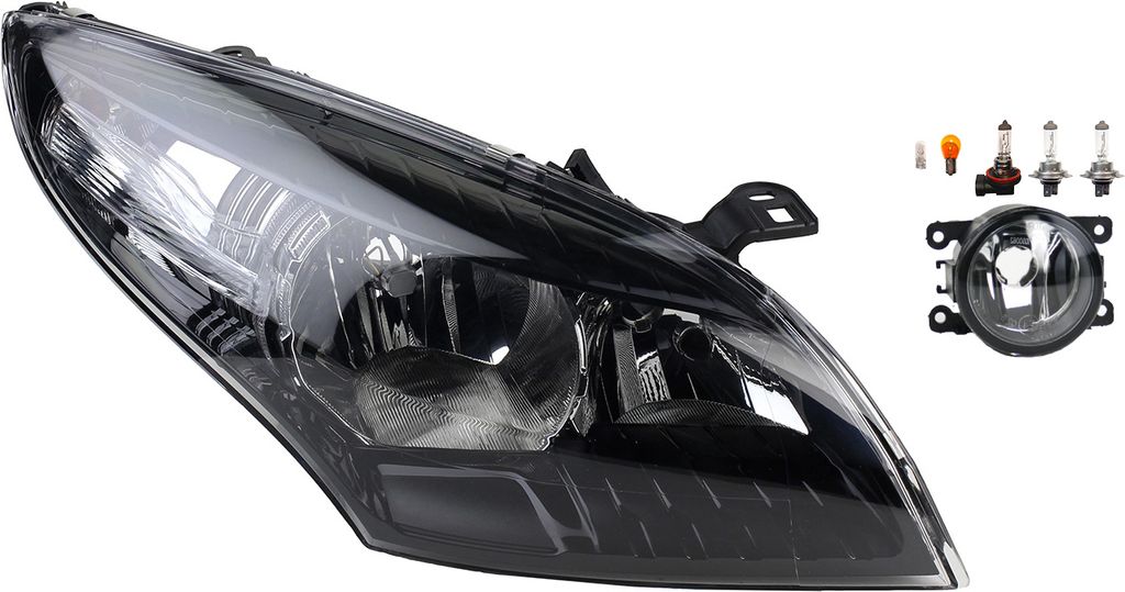 Johns, Scheinwerfer Halogen passend für Renault Megane III 12-13 H7 H7 R +Nebel+Leucht. 260102212R 8200074008 6202E1 00006202E1 6710027 0000620639...
