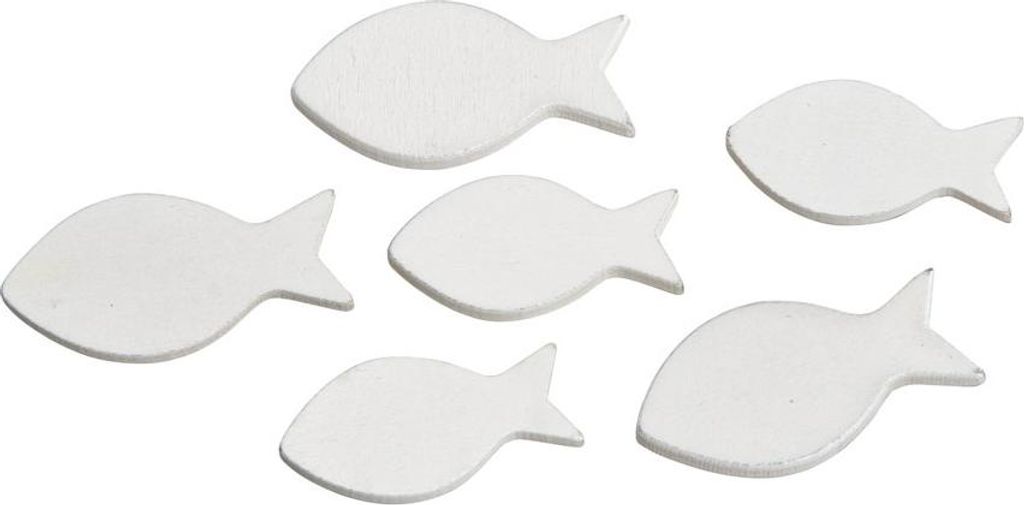 12 Streu Fische weiß