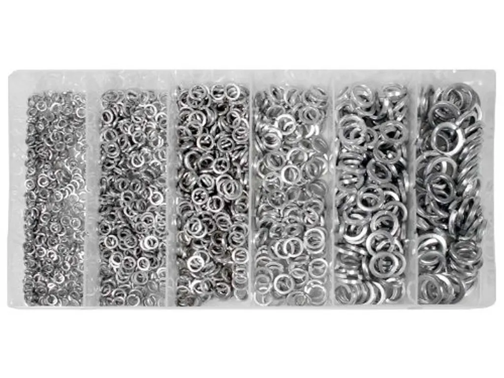 SW-Stahl S8053 Assortiment de 1200 Rondelles Élastiques de Serrage