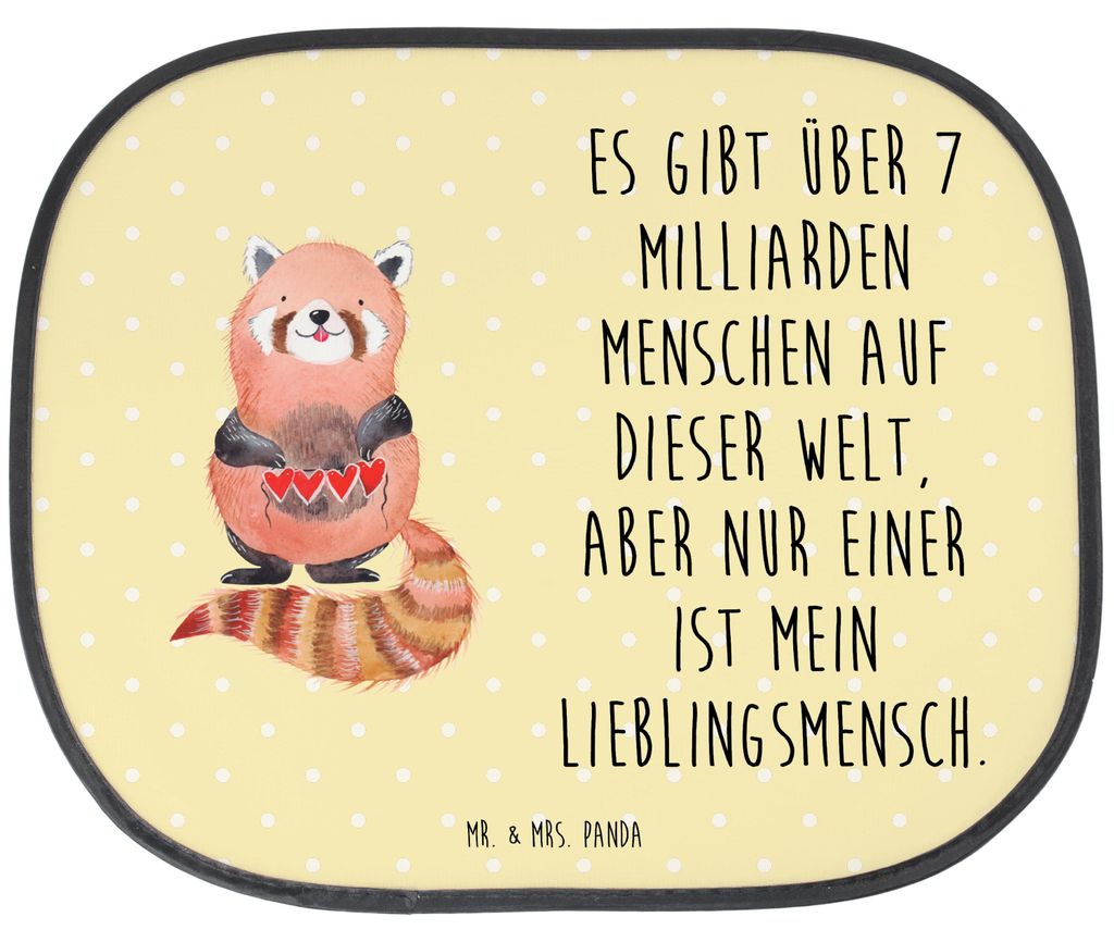 Mr. & Mrs. Panda autofenster sonnenschutz Roter Panda - Produktbild 