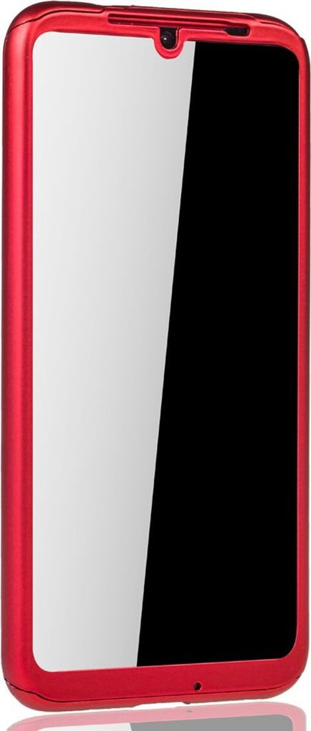 Handyhülle Schutzhülle für Xiaomi Redmi Note 7 / Redmi Note 7 Pro Full Case Cover Displayschutz 360 Rot