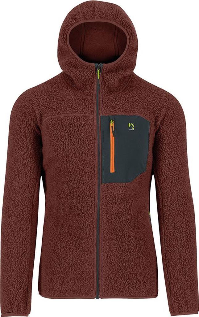 Karpos Moiazza Retrò Fleece Mit Durchgehendem Reißverschluss Rot 2XL Mann Rot 2XL