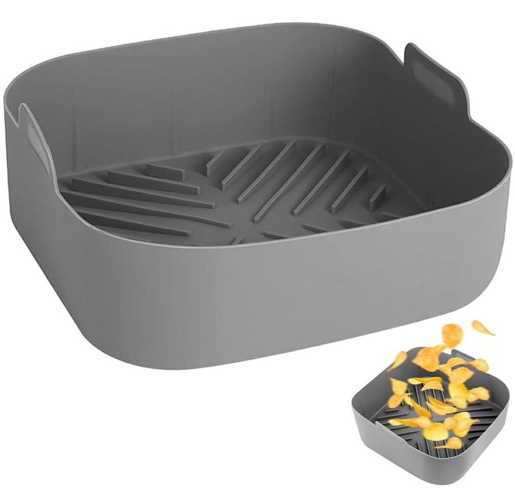 Silikon Frittierkorb für Heißluftfritteuse, 20,5x20,5 cm, 7 Produktbild 