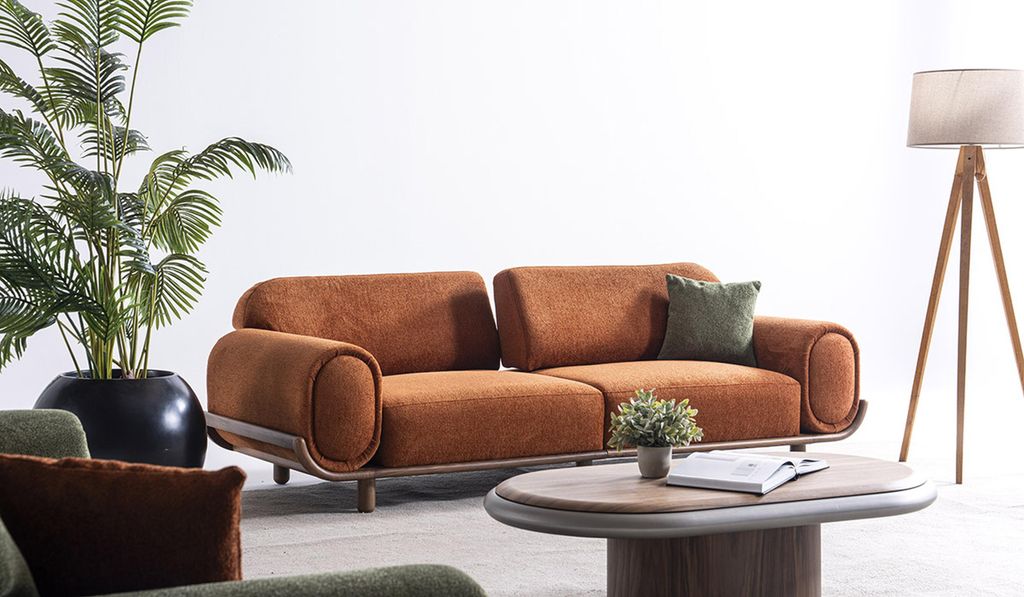 Modernes Wohnzimmer Sofa-Set Designer Polstercouchen 2x 3-Sitzer