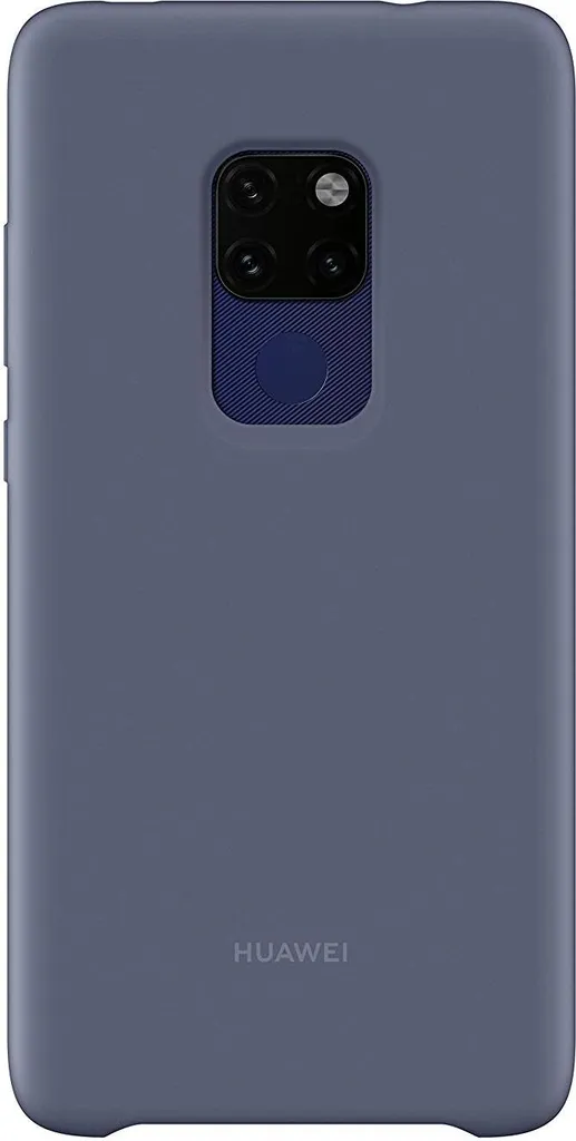 Cover Huawei Mate 20 Azzurra in Silicone per Supporto Auto Magnetico