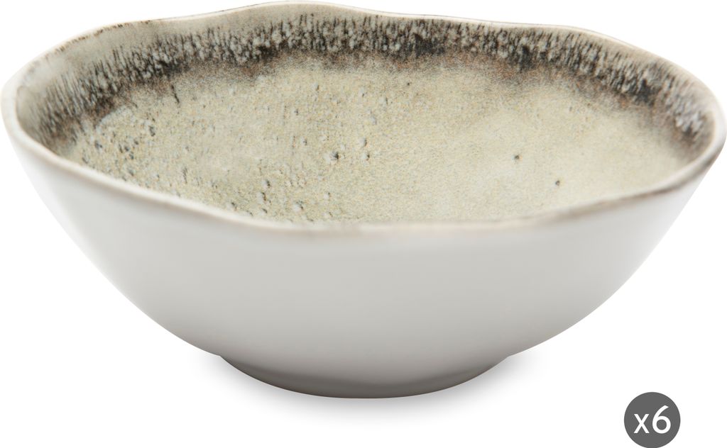 Excelsa Set Von 6 Schalen Afrodite Keramik 16X6 Cm Bunt