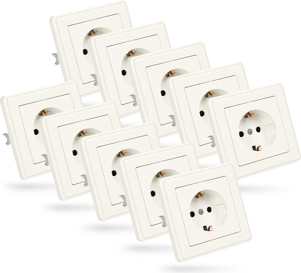 Zásuvka pod omietku ABSINA s uzemňovacím kontaktom - 10x Obrázok produktu 