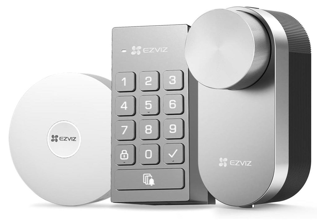 EZVIZ DL01 Pro + DL01CP + A3 Kit, Silber, Weiß, Produktbild 