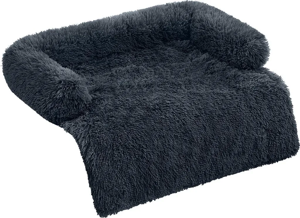 Lit pour chien XL confortable pour grand salon - Tapis peluche 110 x 95 cm